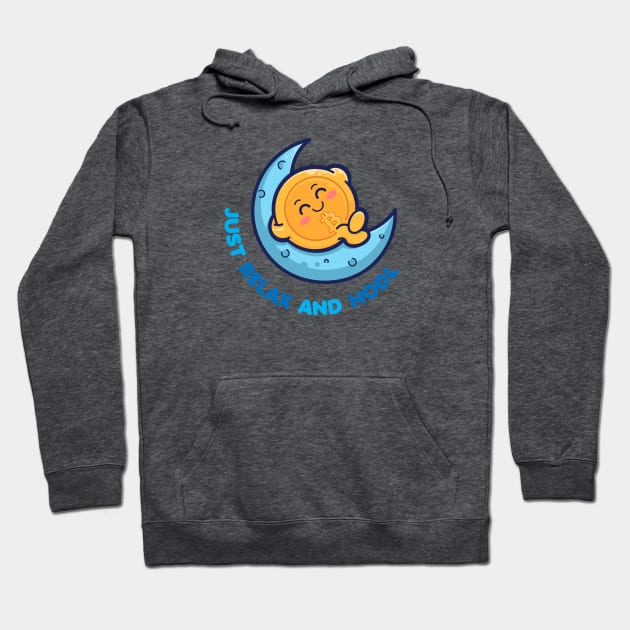 Bitcoin - just relax and hodl Hoodie by Teebee